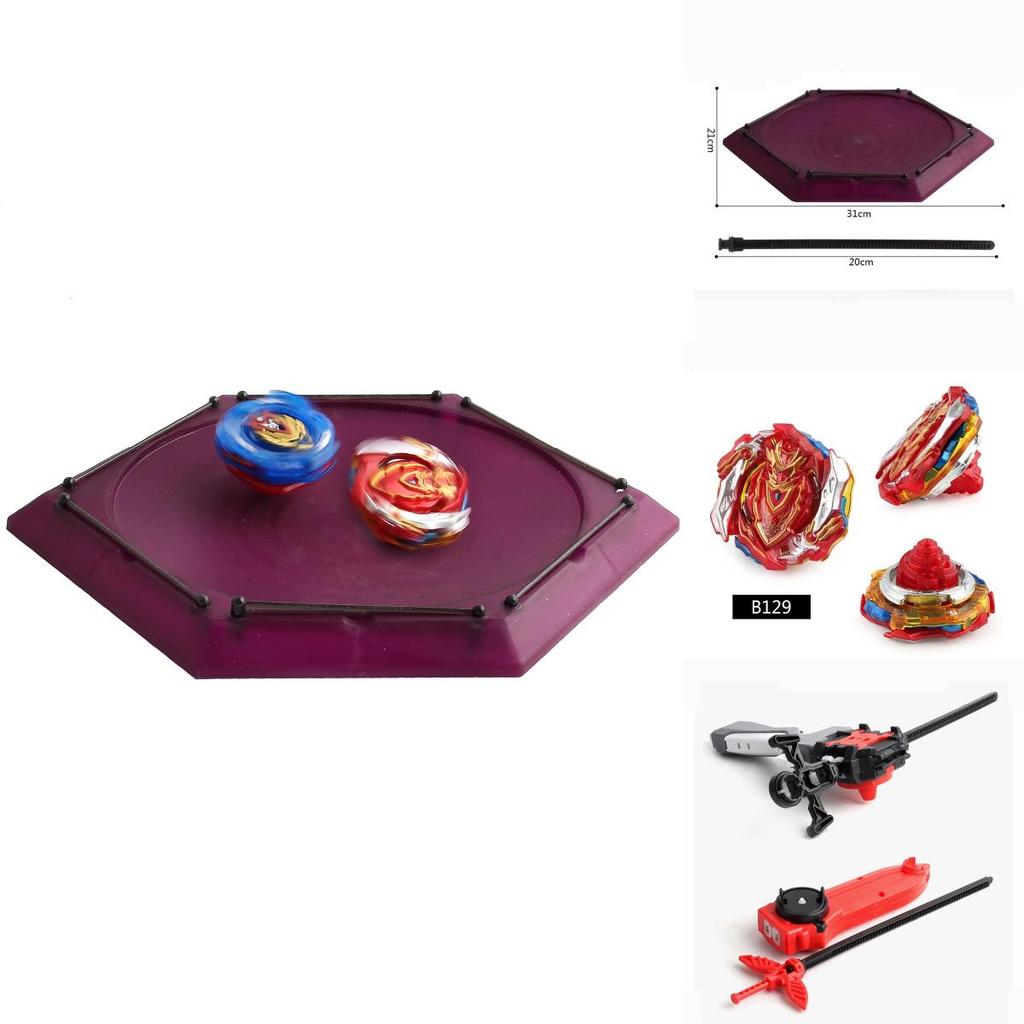 Premium Children's Plastic Metal Toy Boys' Beyblade Set With Launcher Grip And Arena
