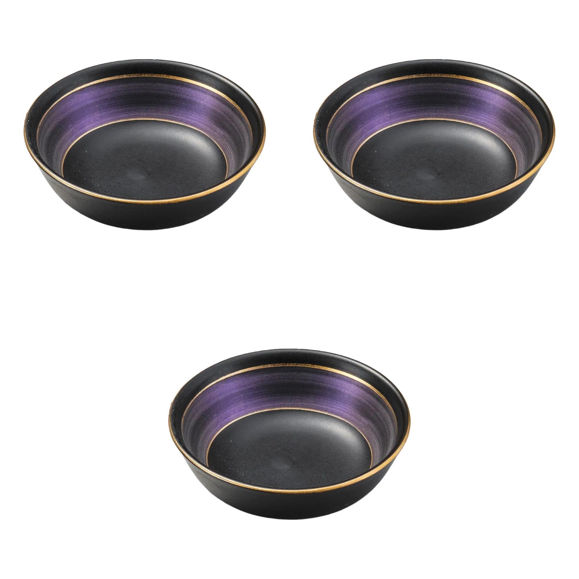 Set of 3 Saikou Lilac Shokado [11.5 x 3.7cm] | Shokado Reinforced Porcelain by Setomonohonpo
