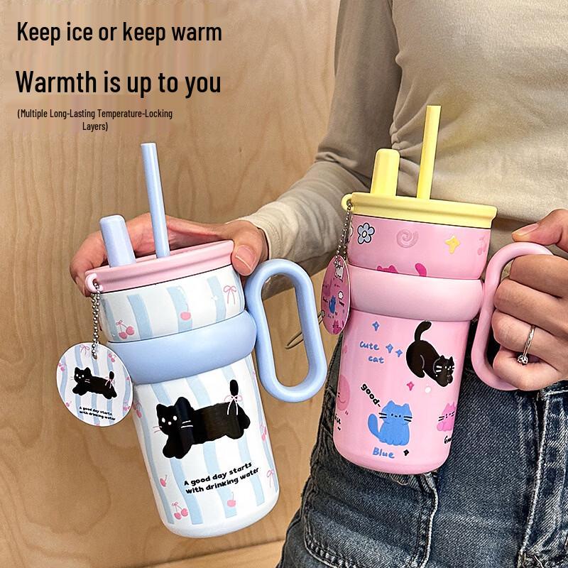 OLOEY Kids 316 Stainless Steel Anti-drop Insulated Straw Cup