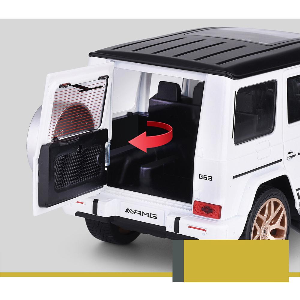 1/18 Scale Benz G63 Wings of Dark Night ORV Diecast Car Model Toy, Pull Back Toy Vehicle with Sound and Light for Kids Toddler Boys Girls Collection