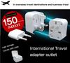 Logic Overseas Conversion Plug Outlet PLUS Compatible with 150 Countries Plug with Storage Case Compatible with Europe America Australia South Korea