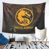Mortal Kombat Logo Tapestry Decor Art Aesthetic Tapestries for Living Room Bedroom Home Wall Cloth Wall Hanging