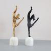 Inverted Figure Sculpture Desktop Decoration, Black Figure Metal Sculpture Decoration, Abstract Crafts, Modern Home Decoration