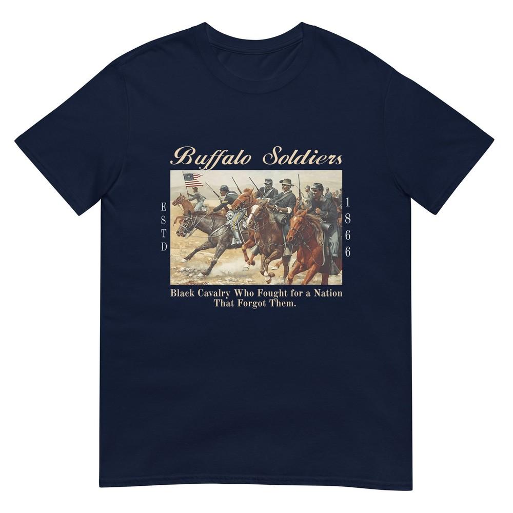 African American Black History Military Usa Buffalo Soldiers Tshirt S
