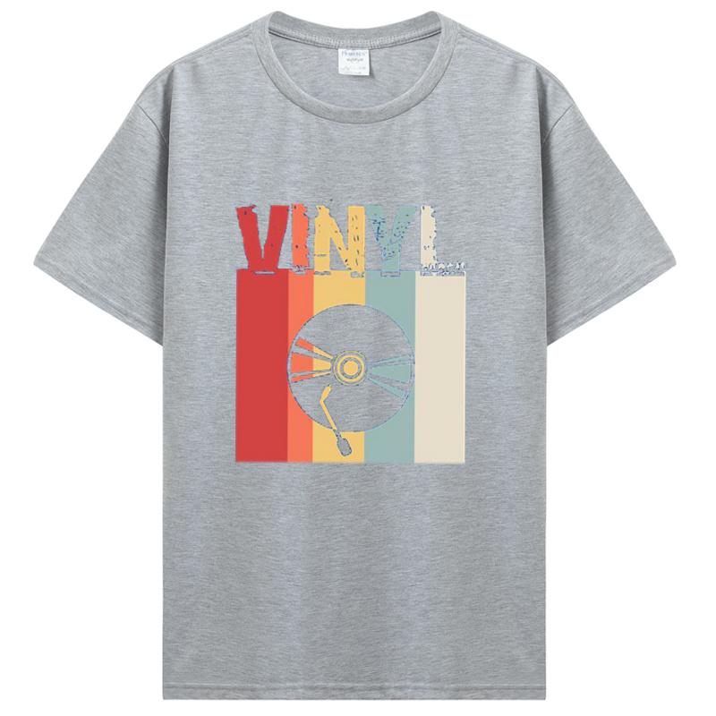 Men Clothing Vinyl TShirt Vinyl Record T-Shirt Record Shirt Dj Tees Hilarious Boy Girl T-Shirt Cotton Tees Harajuku Streetwear