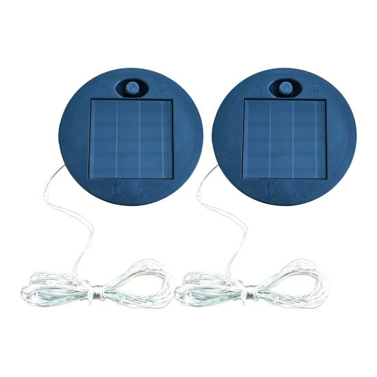 Solar-Einmachglasdeckel mit Licht, Outdoor-Glasflaschen-Solarleuchte mit LED-Lichterkette, Wasserdichtes Ladezubehör für Garten, Terrasse, Camping