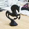 3D-Printed Prancing Horse Ornament for Success with Streamlined Stable Base Abstract European Artistic Decoration for Office or Living Room