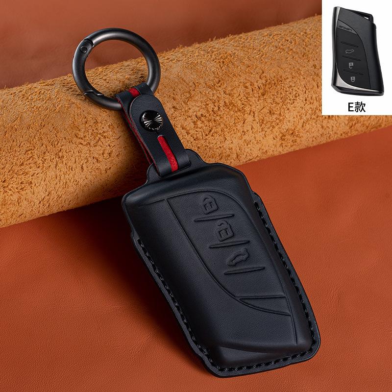 Leather Key Cover For Lexus  Es200 260 Es300 Nx200 Lx570    Car Key Case Holder Ring