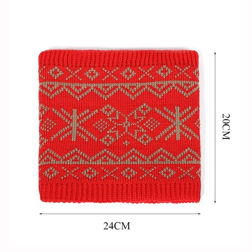 Plush Neck Scarves Thickened Lining Pullover Cap Fashion Sport Scarf