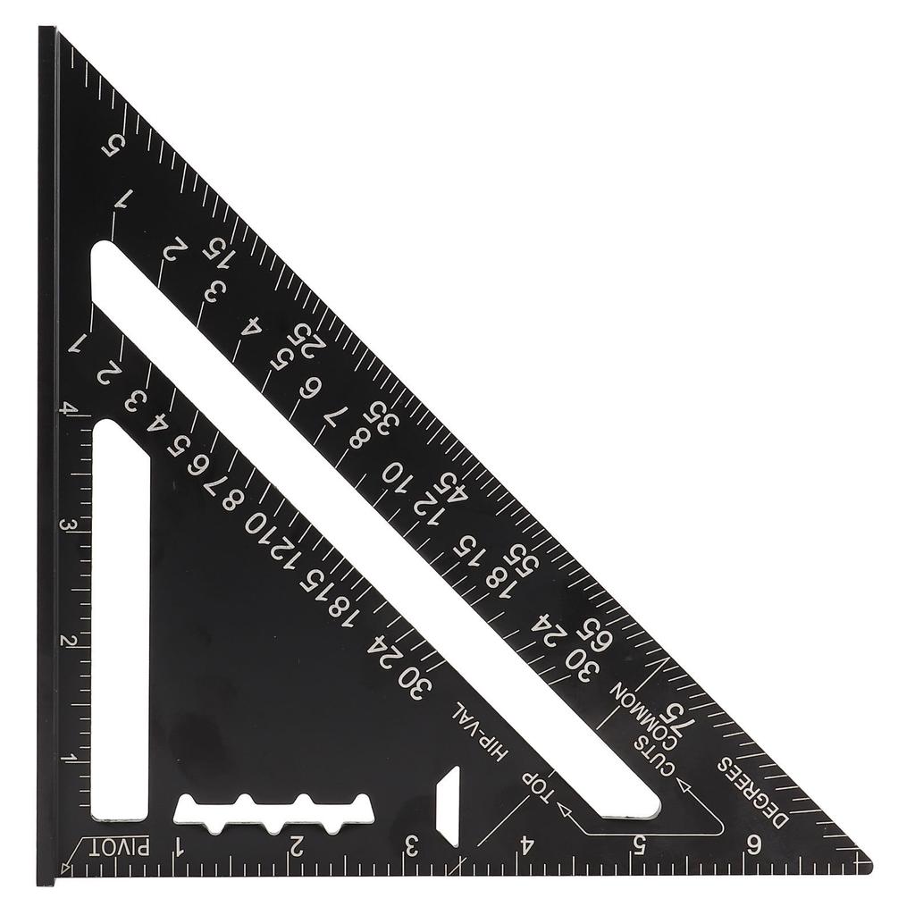 Protractor d'angle pour toiture 7 pouces Alliage d'aluminium Oxydation noire  (  )