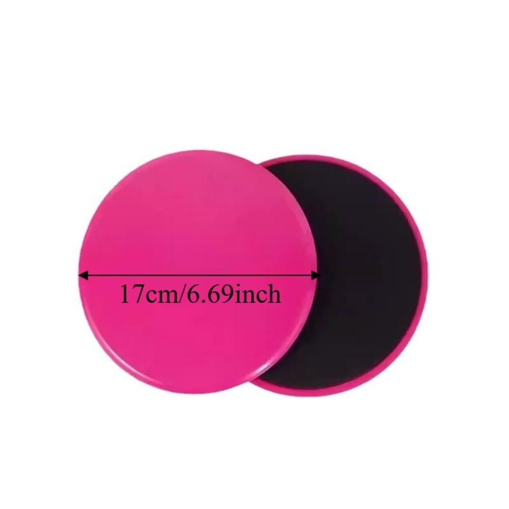 2pcs Full-Body Workout Yoga Sliding Discs Solid Color Workout Equipment  Household Pilates