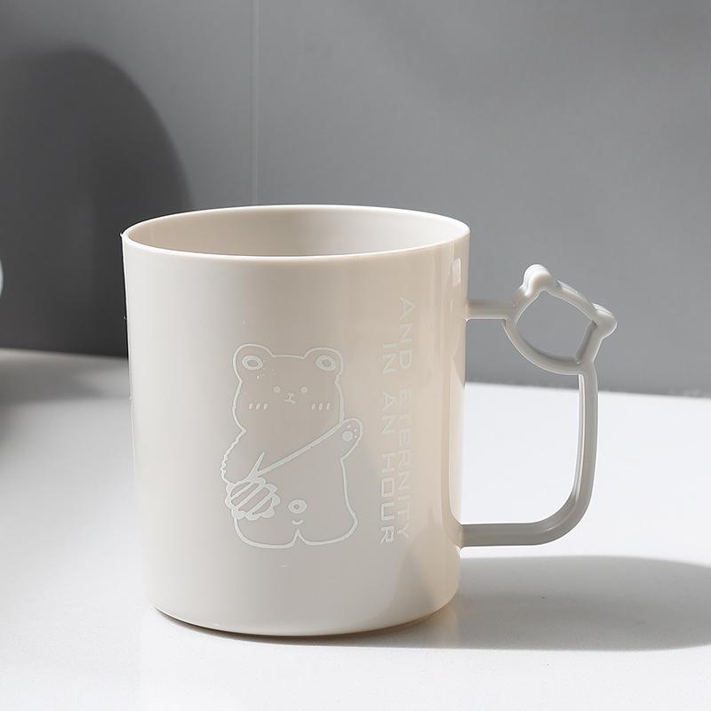 

Бытовой пластиковый стакан для зубных щеток большой емкости, милый мультяшный детский стакан для полоскания рта, стакан для мытья и чистки 501-600ml серый