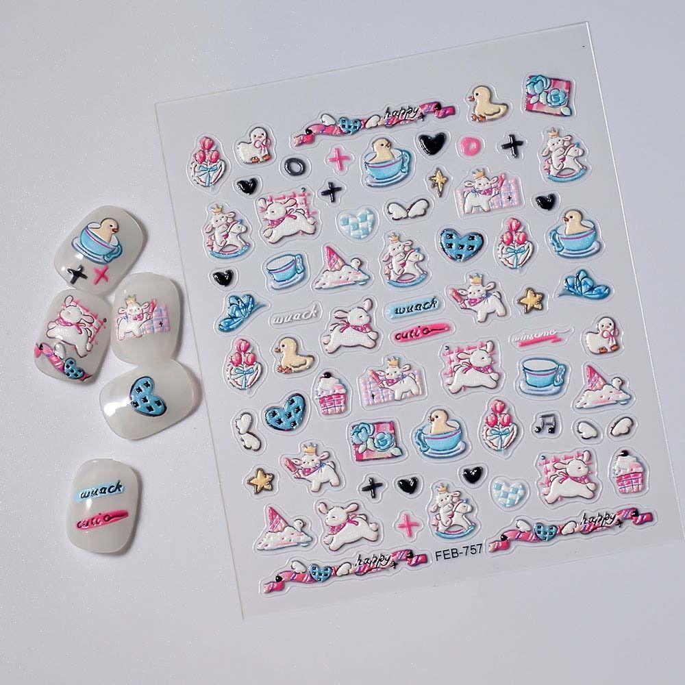 

Мультфильм Коала Мультфильм наклейки для ногтей Аниме Счастливая собака Мультяшные украшения для ногтей Маникюрный салон