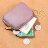 Leather Hand Zipper Small Wallet Women's First Layer Cowhide Mini Bag Key Storage Coin Bag Cute Change Bag