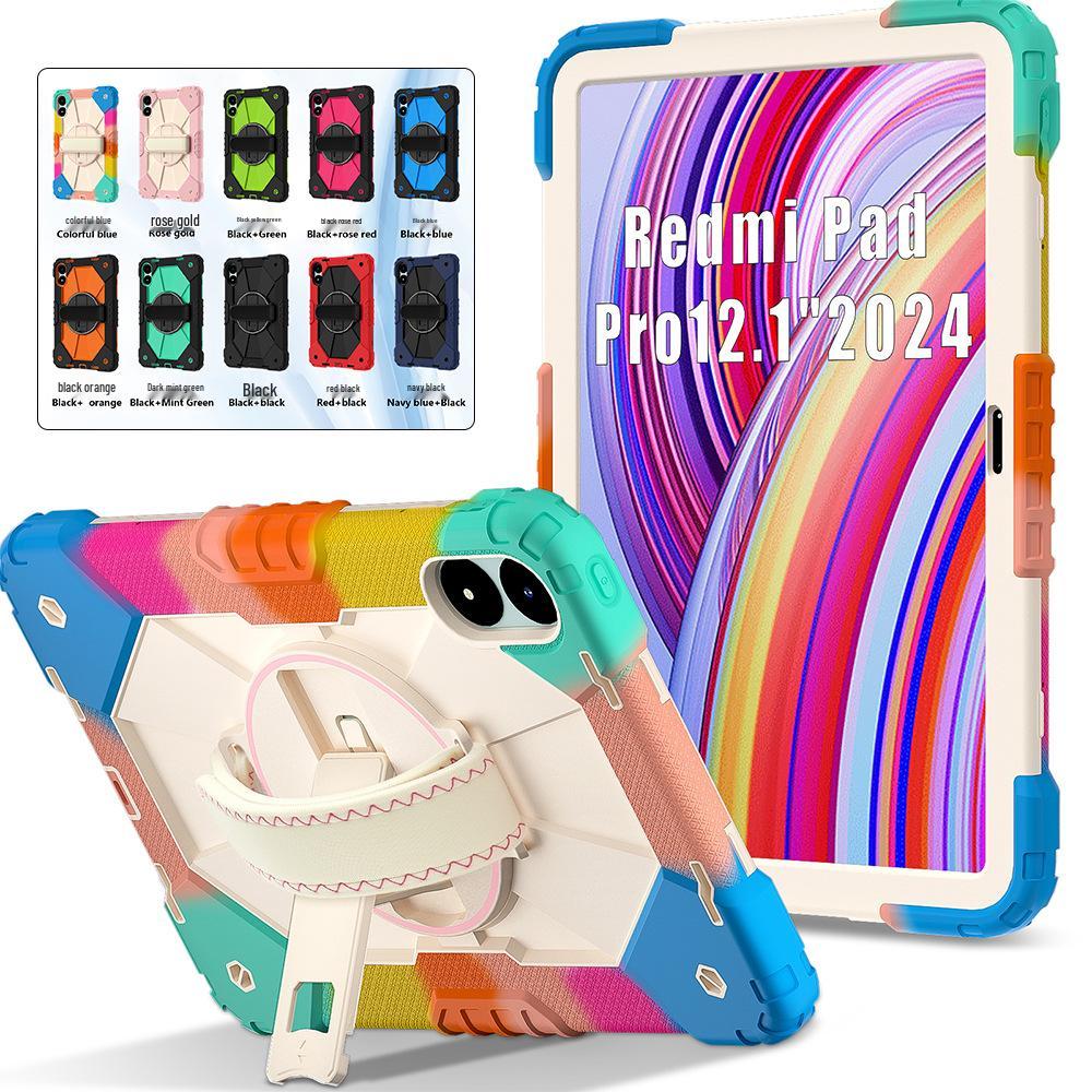 Compatible with Redmi Pro 12.1-inch, Redmi SE 8.7, and Redmi Pad 2: Tablet Case with Hand Strap & Stand.