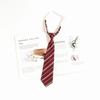 Silk Kids Tie With Striped Pattern For Graduation And School Events
