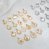 DIY Bracelets Necklaces Ornaments Pendants Made 14K Mother-of-Pearl Gold-Plated Color-Preserving Geometric Shape