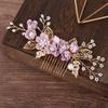 Disk Hair Comb Flower Handmade Hair Jewelry Hair Comb Bridal Hair Accessories Wedding Headwear