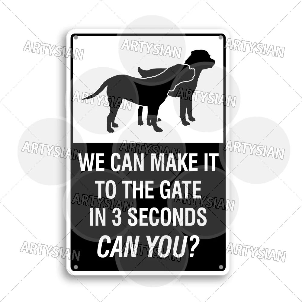 Beware of Dog Metal Sign Rottweiler GSD Golden Beagle Bulldog Pit Bull Poodle Bullmastiff Bloodhound Yorkie Border Collie Schn