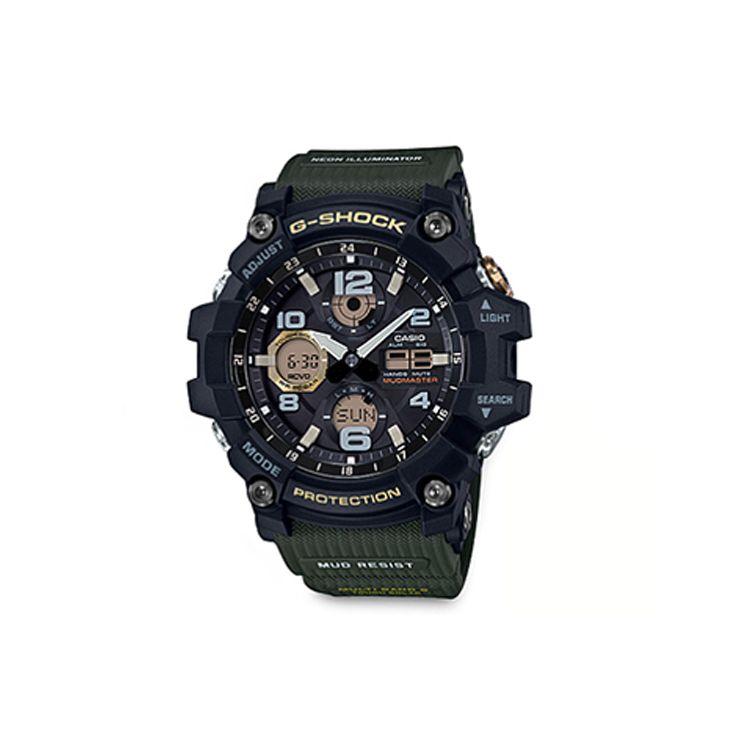 G-Shock Land Serie Mudmaster Multifunktion Sechs-Kanal Funkwellen Solar Quarzwerk Harzarmband Herrenuhren Schwarz GWG-100-1A3PRT