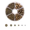 553pcs 3-10mm CCB Gold Silver Color Spacer Beads Set Box Round Loose Beads Charms Kit For Jewelry Making DIY Bracelet Necklace