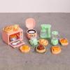 Miniature Oven And Cooker Set For Kids Doll House Pretend Cooking Toy With Realistic Detail Kitchen Scene Setting Props