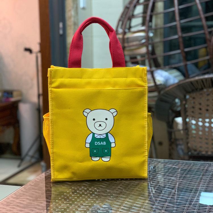 

Великі полотняні багатошарові студентські файли Репетиторські сумки для жінок Повсякденна портативна сумка для мами з собою на роботу Bento