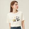 Women's Summer Cute Panda Print T-Shirt Casual Short Sleeve Cotton Top