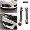 4"-6" Adjust Front Bumper Lip Splitter Strut Rod Tie Support Bar For Honda Blk