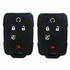 Silicone Key Cover Case Keyless Protector Fob Remote Wallet For Gmc Yukon Sierra 1500 Chevrolet Suburban Tahoe 5 Buttons