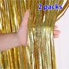 2Packs Laser Rain Curtain Wedding Birthday Party Decoration Stage Fringed Rain Curtain Arrangement Rain Curtain