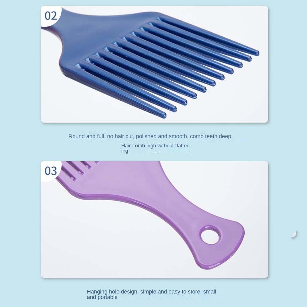 Portable Hair Styling Tool Oil Head Fork Comb Hair Accessories Head Massage Wide Tooth Hair Comb PP Oil Head Men