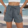 Women's Casual Loose Drawstring Beach Shorts With Pockets