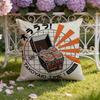 T-Takoyaki Japanese Food Cushion Cover Home & Car Dual-Scene Pillow Cover: Reversible for Premium Comfort
