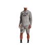 Under Armour Johnson Series Letter Logo Printed Training Shorts Men shorts Gray 1370459-112