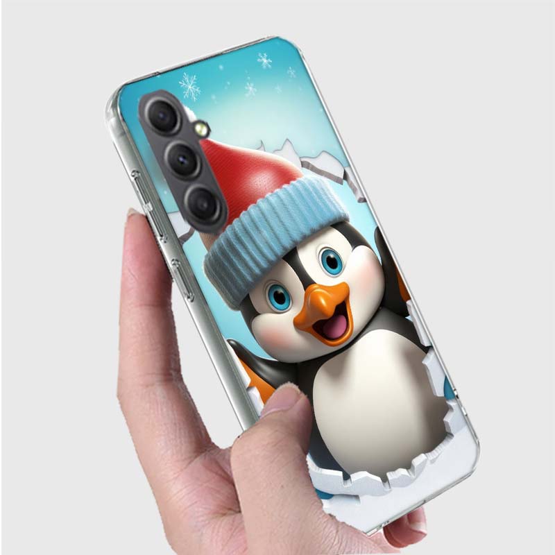 

Cute Little Penguin Phone Case for Samsung A16 A26 A36 A56 A17 A37 A57 A07 A06 A02S A03 A04S A05S Galaxy Note 20 10 A50S A71 A51 Samsung A37 5G