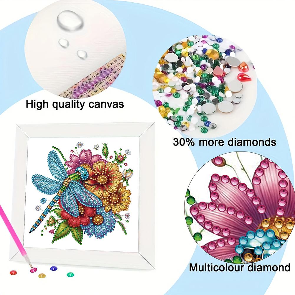 5D DIY Teilweise Speziell Geformter Bohrer Diamantmalerei Set Tier Dekor 18x18cm