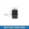 Power Window Switch No.25828886 Rear Passenger Side Window Control Switch for Buick Lacrosse for Chevrolet Impala 2009 Black