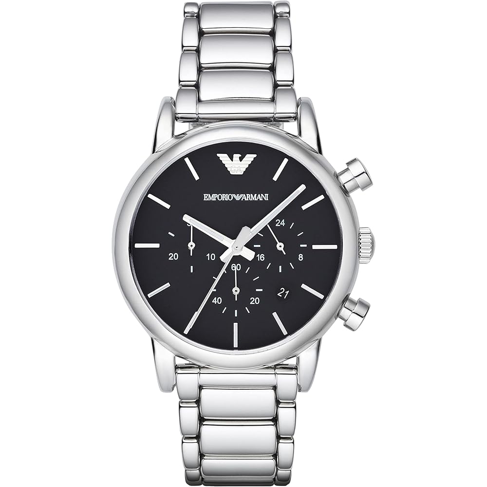 Emporio Armani Luigi AR1853 Men s Watch Silver Stainless Steel Analog Timepiece