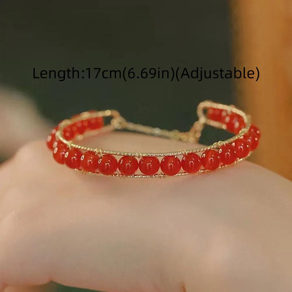 Antique Bracelet Magnetic Bangle Korean Style Bracelets Stone Bead Bracelets Female Hand Chain