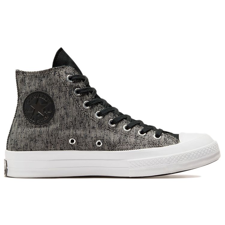 Converse Chuck 70 High Hybrid Texture Unisex Sneakers Black White 171349C