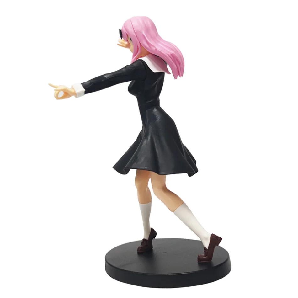 Anime Figure Love War Fujiwara Chika Shinomiya Kaguya Kawaii Girl Action Collectible Model Doll Toy Gift is Poseable Articulated Scale Detailed