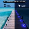 4 szt. 16LED zewnętrzne solarne światła do wkopania w ziemię wodoodporne ogrodowe dekoracje reflektory solarne podziemne lampy dziedzińcowe ścieżki tarasowe światło