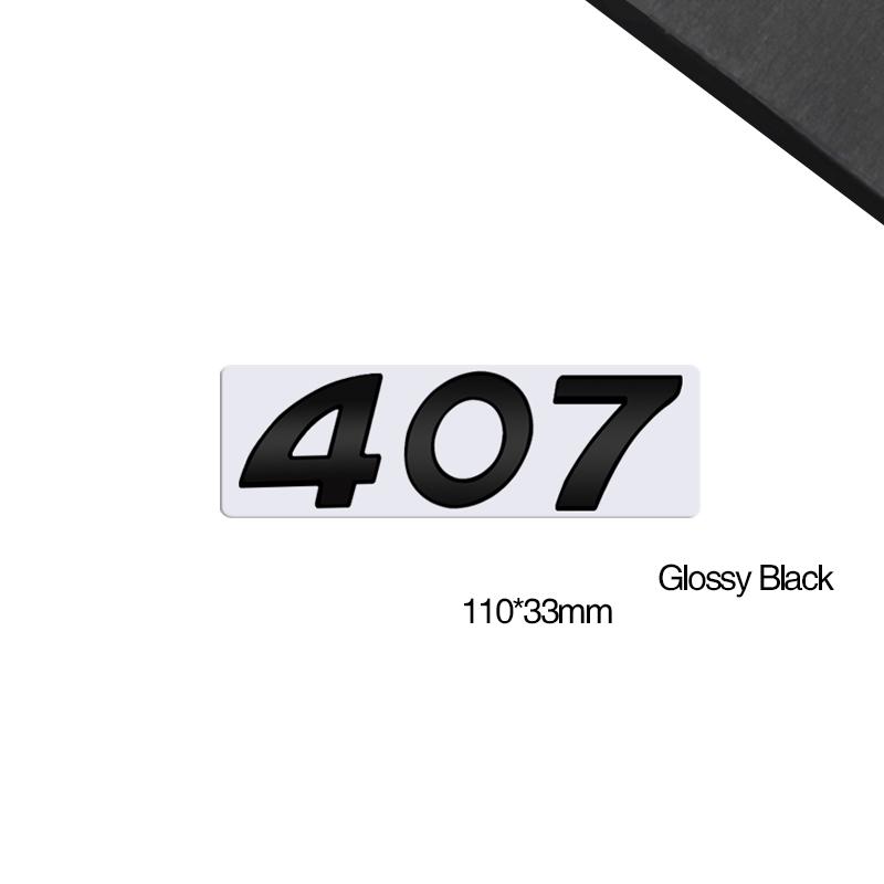 3D-Styling Für RCZ 407 408 508 2008 3008 4008 5008 107 WMBD6 Metall-Emblem Auto-Buchstaben Heckklappen-Aufkleber Abzeichen Auto-Zubehör