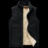 Men's Polar Fleece Stand Collar Vest - Thick, Warm, Plus Size, Spring/Autumn