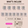 Solid Nude Color False Nail for Girls Durable Full Cover Fake Strong Adhesive for Hot Girl Dress Matching