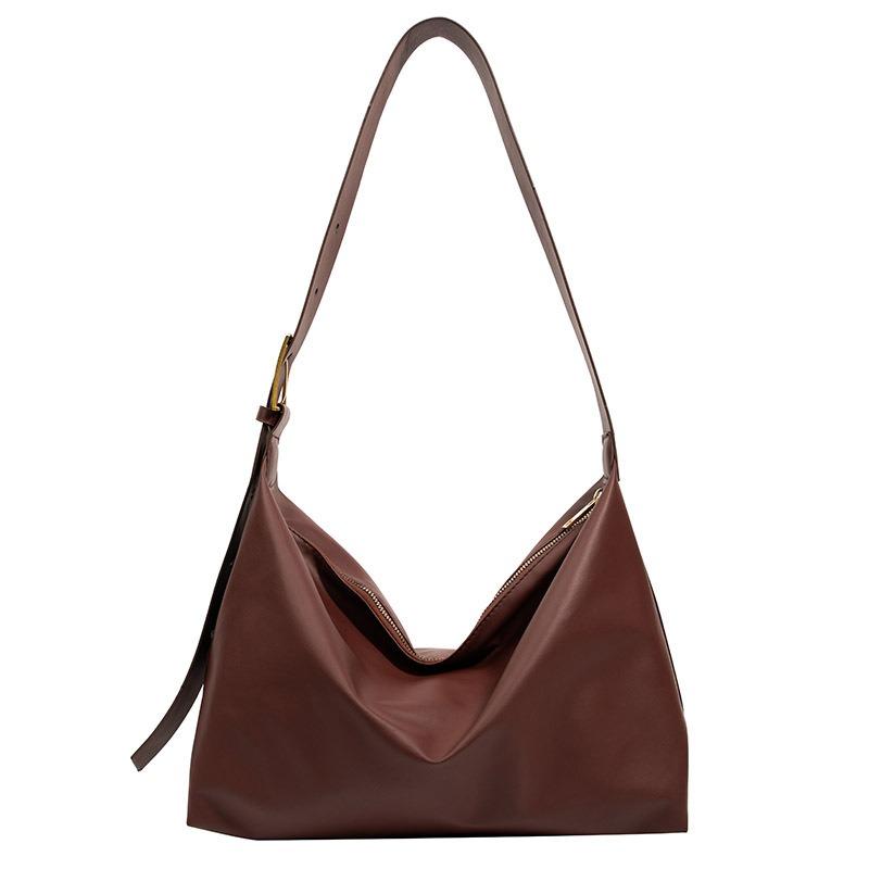 Large capacity shoulder bag women's bag retro autumn and winter new texture tote bag fashion casual commuter messenger bag