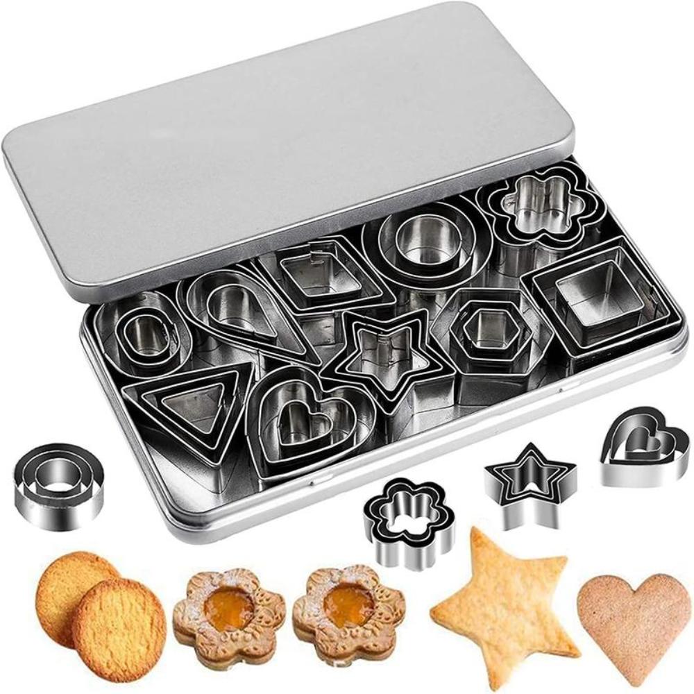 DIY Cookie Mould Mini Biscuit Slicer New Stainless Steel Cookie Cutter Baking Accessories