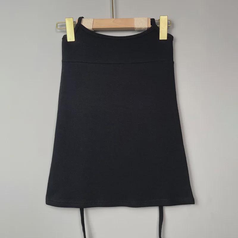 Korean Dongdaemun Sexy Halter Neck Hip Wrap Skirt