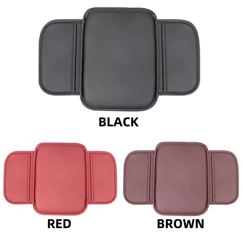 Thickened Version Car Center Console Protector Cover Leather Upgraded Armrest Box Cushion Arm Rest Mat with Side Storage Pocket